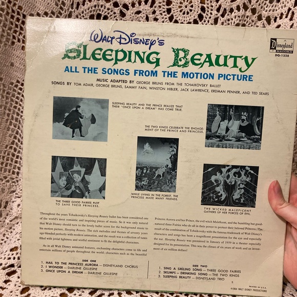 Sleeping Beauty Vinyl LP Record - Disneyland Record - Wall Art Gallery Decor - Picture 6 of 14